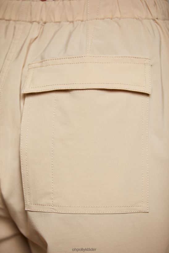 beige Oh Polly kvinnor rori cargobyxor med vida ben Z84F2T793 bottnar