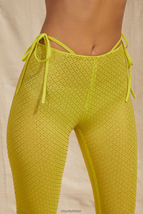 kalk Oh Polly kvinnor Palm Springs petite utsmyckade byxor i mesh Z84F2T852 bottnar