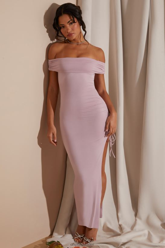 rodna Oh Polly kvinnor solange off the shoulder maxiklänning med hög slits Z84F2T227 klänningar