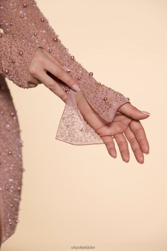 beige Oh Polly kvinnor chelsea utsmyckad omlott a-line miniklänning Z84F2T62 klänningar