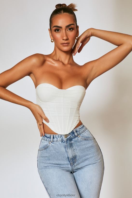 elfenben Oh Polly kvinnor första intrycket mesh overlay korsett topp Z84F2T663 samling