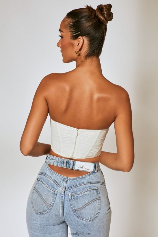 elfenben Oh Polly kvinnor första intrycket mesh overlay korsett topp Z84F2T663 samling