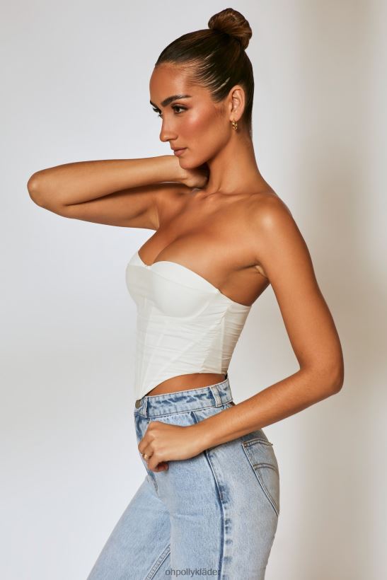 elfenben Oh Polly kvinnor första intrycket mesh overlay korsett topp Z84F2T663 samling