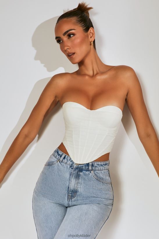 elfenben Oh Polly kvinnor första intrycket mesh overlay korsett topp Z84F2T663 samling
