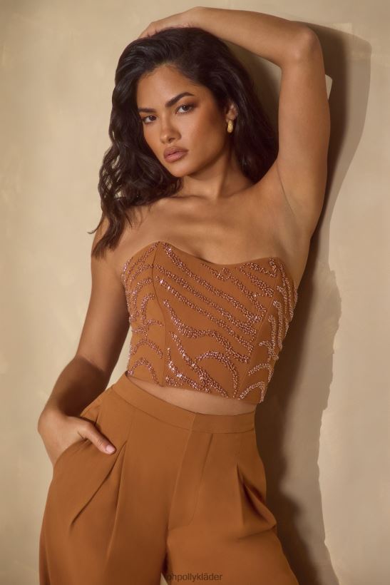 kola Oh Polly kvinnor mina utsmyckade bandeau korsett topp Z84F2T602 samling