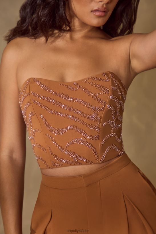 kola Oh Polly kvinnor mina utsmyckade bandeau korsett topp Z84F2T602 samling
