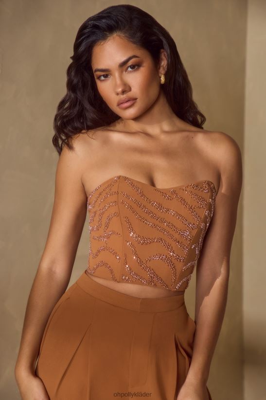 kola Oh Polly kvinnor mina utsmyckade bandeau korsett topp Z84F2T602 samling
