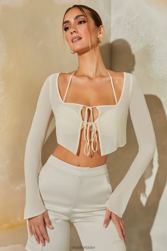sten Oh Polly kvinnor mycket långärmad rynkad bralette med skirt överlägg Z84F2T725 samling