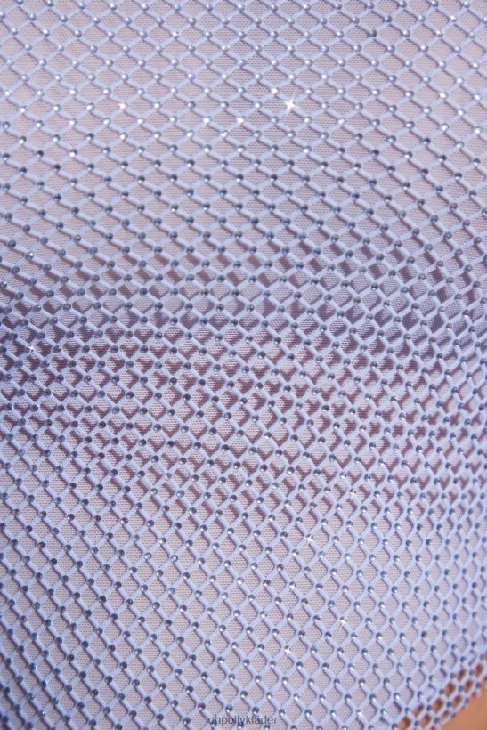 blå Oh Polly kvinnor kiva utsmyckad crop top med öppen rygg Z84F2T598 samling