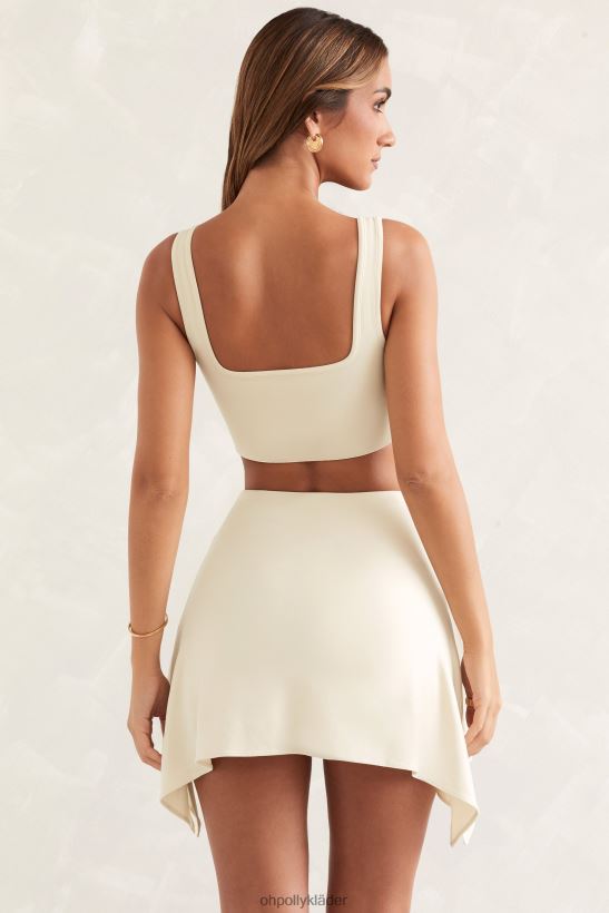 elfenben Oh Polly kvinnor jora scoop neck crop top Z84F2T632 samling