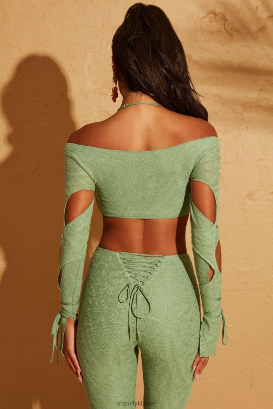grön Oh Polly kvinnor thar utskuren crop top Z84F2T653 samling