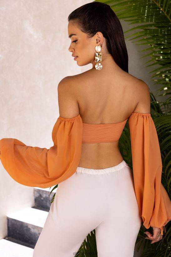 kola Oh Polly kvinnor wanderlust bardot cut out crop top Z84F2T692 samling