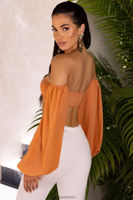 kola Oh Polly kvinnor wanderlust bardot cut out crop top Z84F2T692 samling