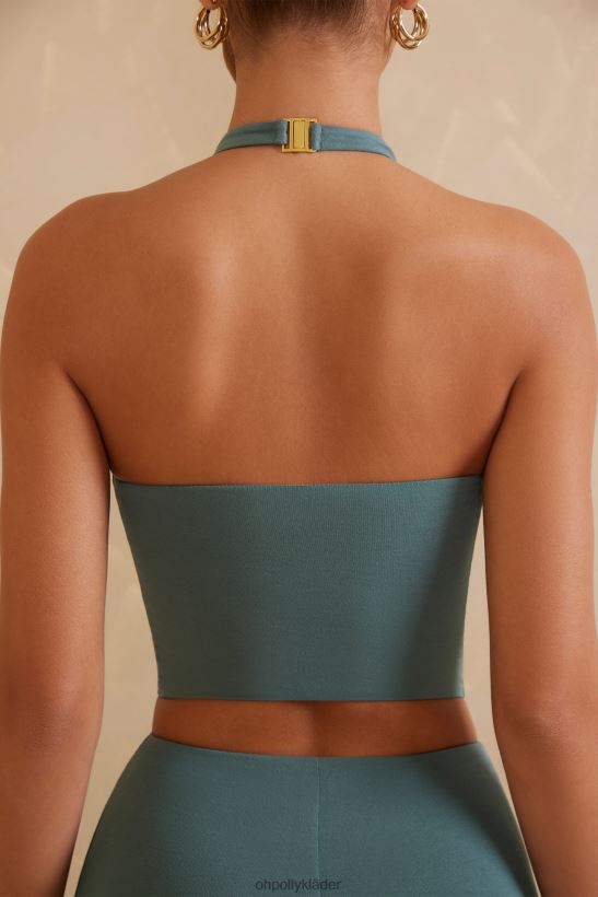 kricka Oh Polly kvinnor elsea halter neck crop top Z84F2T718 samling