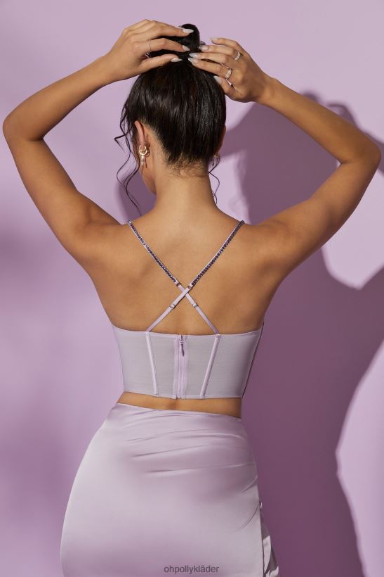 lila Oh Polly kvinnor korsett i lolite crop top Z84F2T636 samling