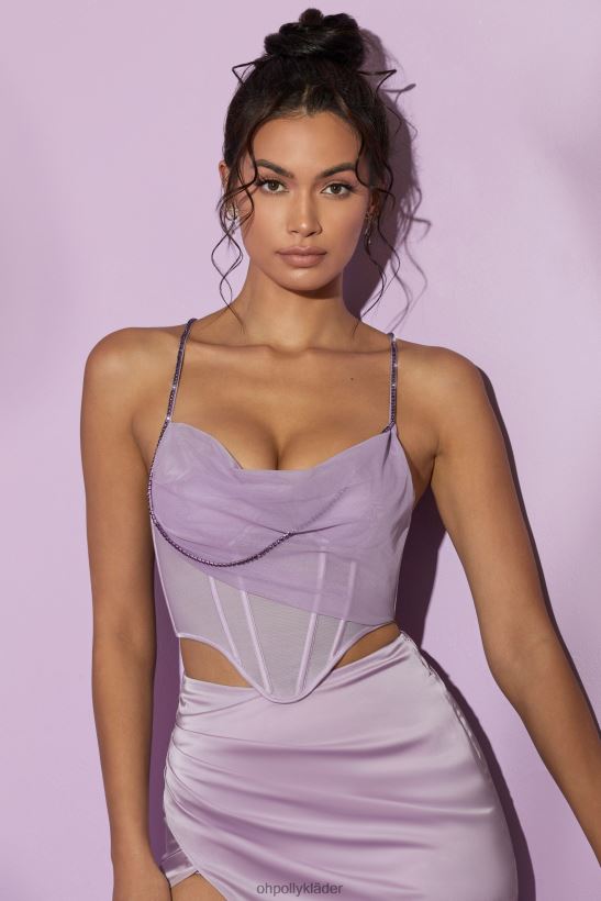 lila Oh Polly kvinnor korsett i lolite crop top Z84F2T636 samling