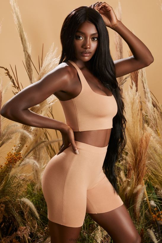 mocka Oh Polly kvinnor ljus och fyrkantig crop top med fyrkantig hals Z84F2T695 samling