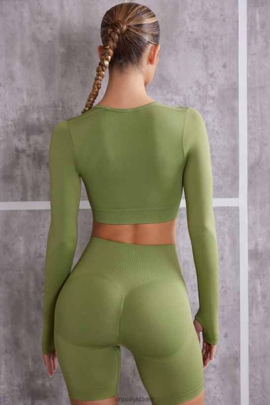 oliv Oh Polly kvinnor instinkt långärmad crop top Z84F2T708 samling