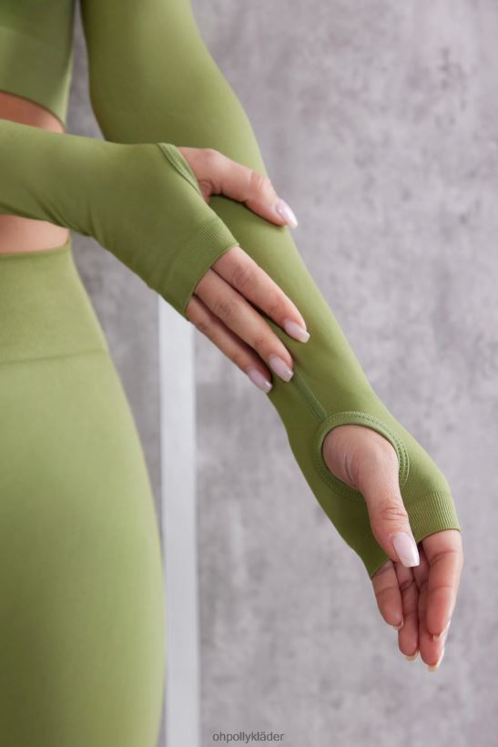 oliv Oh Polly kvinnor instinkt långärmad crop top Z84F2T708 samling