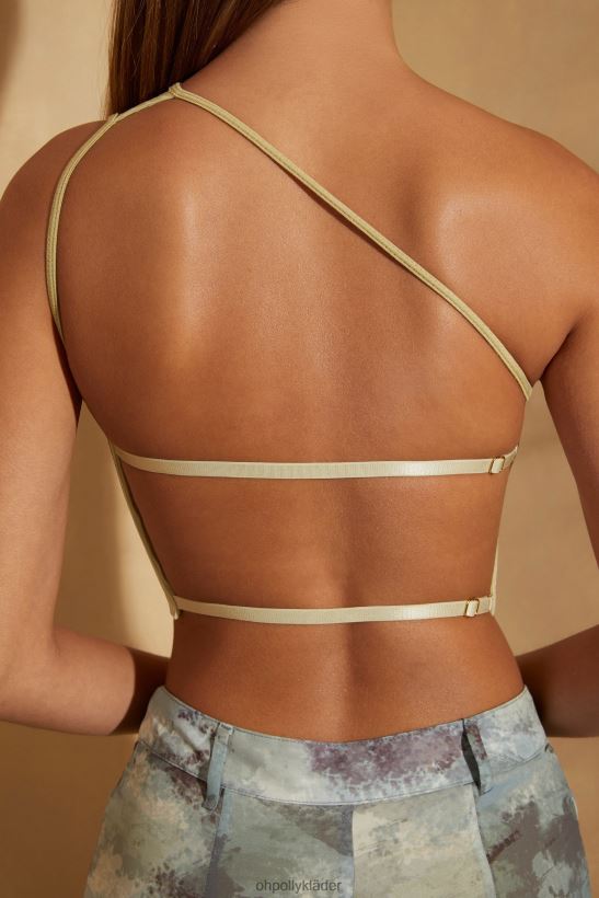 salvia Oh Polly kvinnor alora crop top med öppen rygg på en axel Z84F2T585 samling
