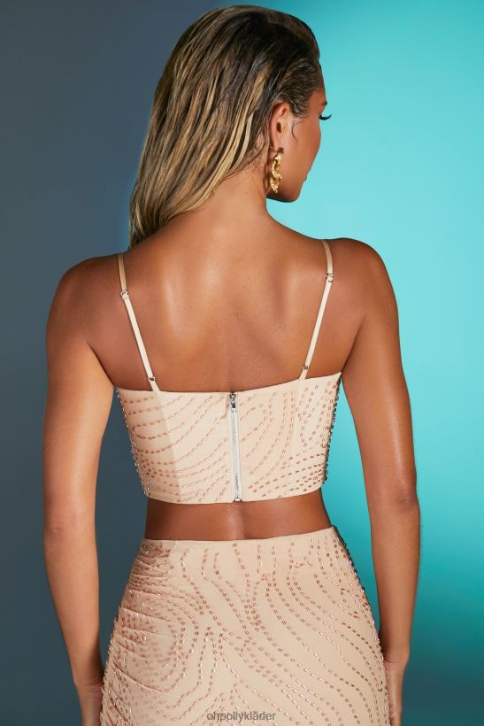 sand Oh Polly kvinnor antibes utsmyckad crop top Z84F2T711 samling