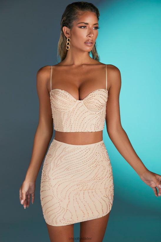 sand Oh Polly kvinnor antibes utsmyckad crop top Z84F2T711 samling