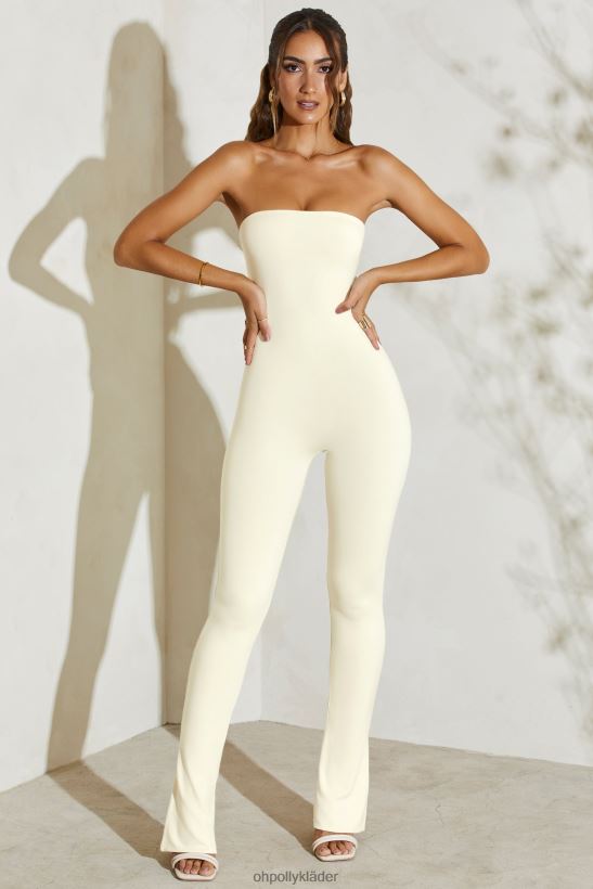 elfenben Oh Polly kvinnor jamila axelbandslös jumpsuit med utsvängda fåll Z84F2T776 samling