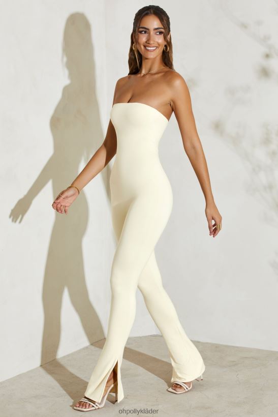 elfenben Oh Polly kvinnor jamila axelbandslös jumpsuit med utsvängda fåll Z84F2T776 samling