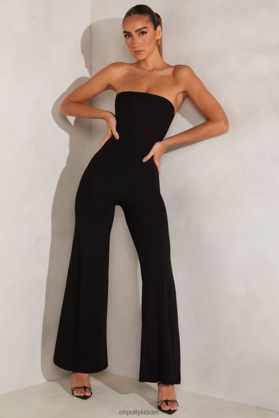 svart Oh Polly kvinnor aaliyah bandeau jumpsuit med breda ben Z84F2T794 samling