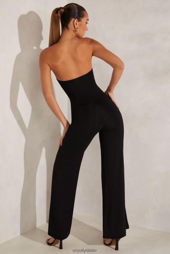 svart Oh Polly kvinnor aaliyah bandeau jumpsuit med breda ben Z84F2T794 samling