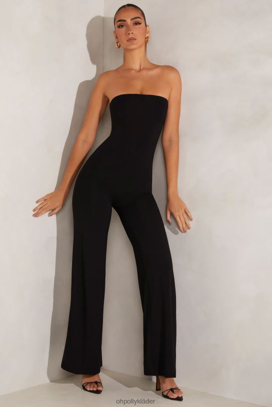 svart Oh Polly kvinnor aaliyah bandeau jumpsuit med breda ben Z84F2T794 samling