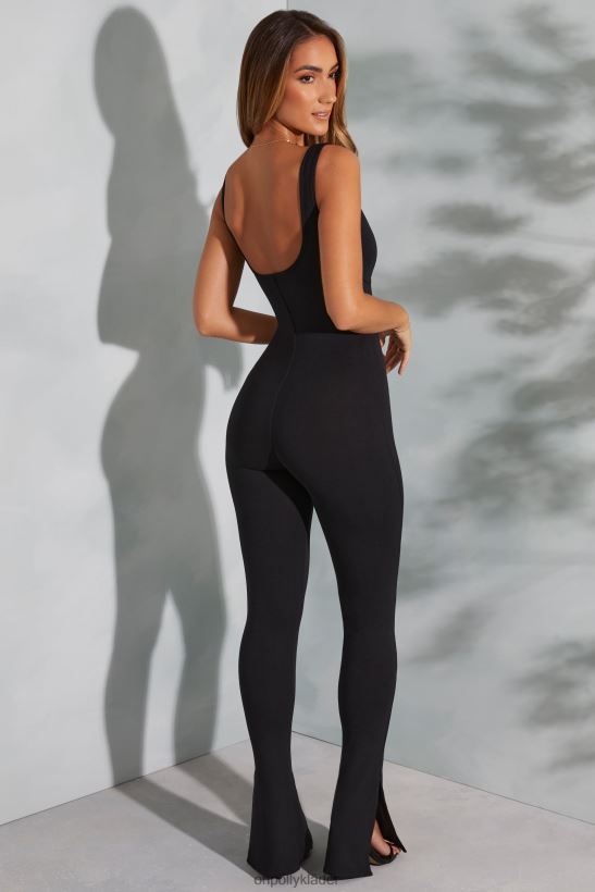 svart Oh Polly kvinnor axelle sweetheart jumpsuit med utsvängning i halsen Z84F2T766 samling