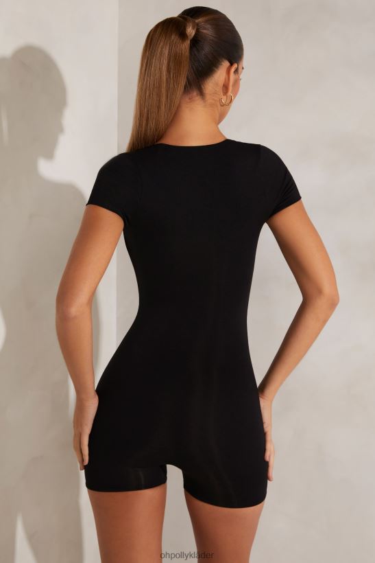 svart Oh Polly kvinnor bea cap ärm fyrkantig neck shirt Z84F2T796 samling