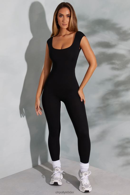 svart Oh Polly kvinnor sabrina jumpsuit med öppen rygg och scoop neck Z84F2T759 samling