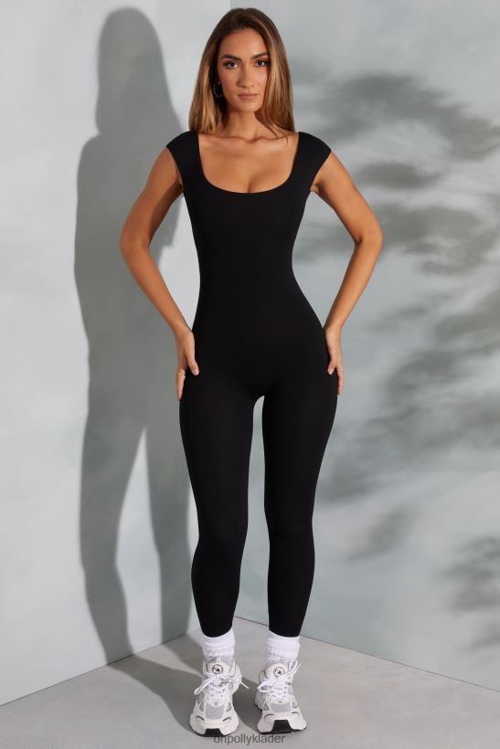 svart Oh Polly kvinnor sabrina jumpsuit med öppen rygg och scoop neck Z84F2T759 samling