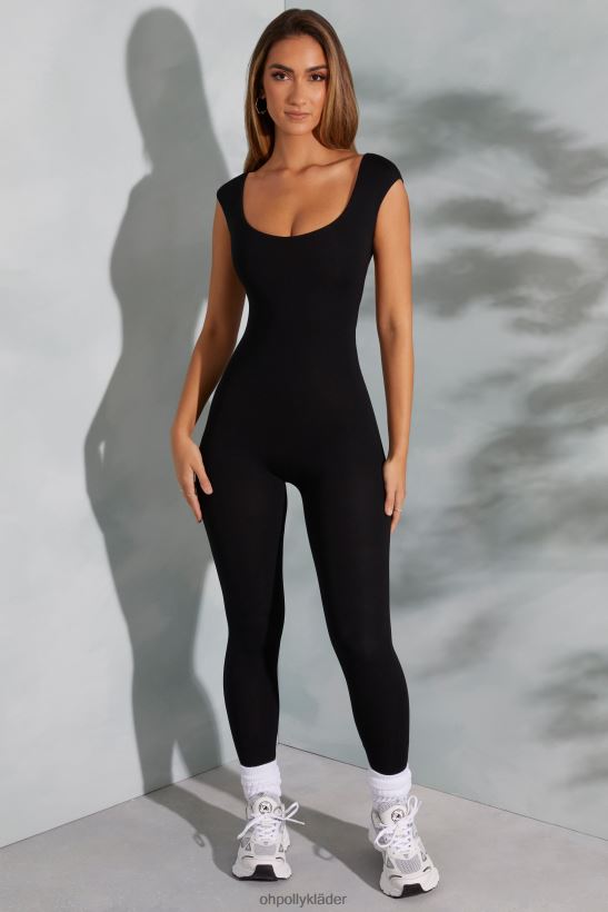 svart Oh Polly kvinnor sabrina jumpsuit med öppen rygg och scoop neck Z84F2T759 samling