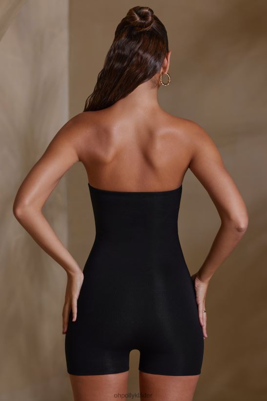 svart Oh Polly kvinnor jalen bandeau urringning kort unitard Z84F2T743 samling